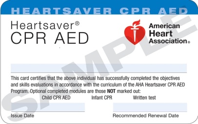 HEARTSAVER CPR/AED Course – March 12th.  Myrtleville Swimmers